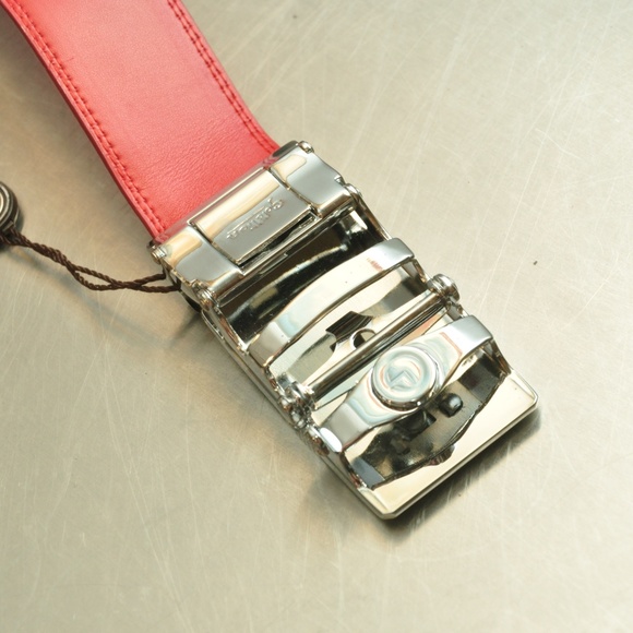 Goldlion red leather belt - Picture 3 of 7